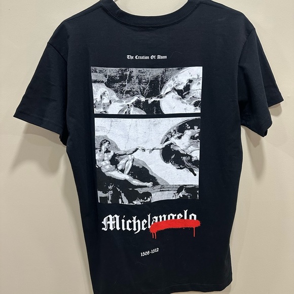 Men’s Black Michelangelo Graphic T-Shirt Short Sleeve Size XL - Picture 3 of 4